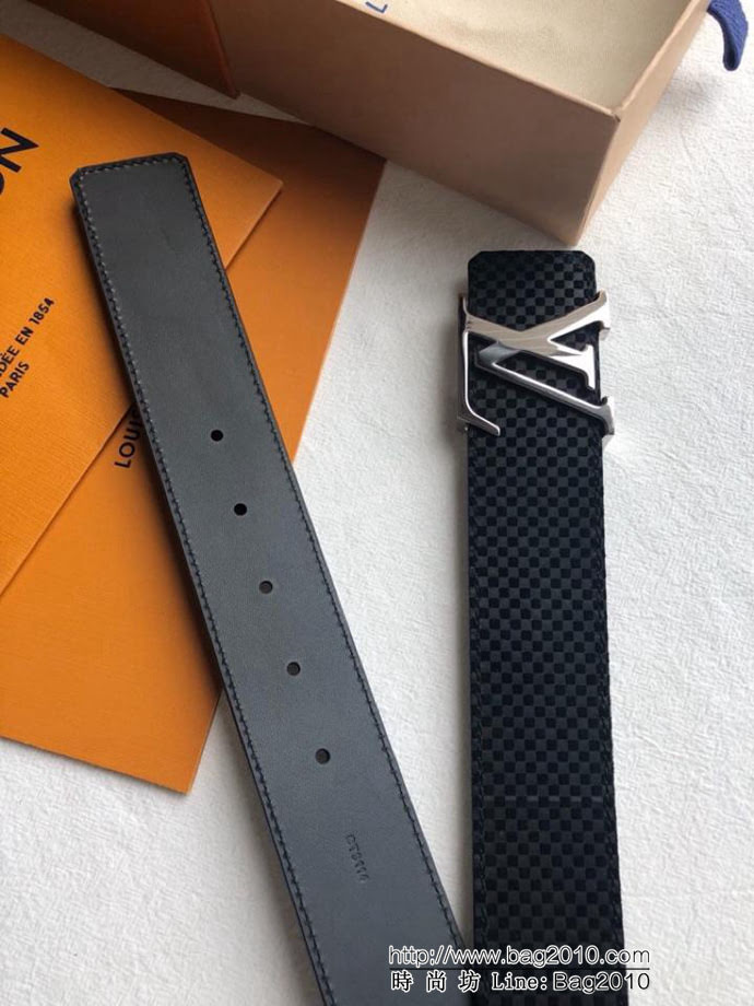 路易威登LV 原單品質 入春經典單品 Made in Spain絨面腰帶 M6875 專櫃最新版型金屬扣 男士皮帶  xfp1386